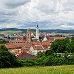 Donauwörth- Blick vom Schellenberg auf die Stadt