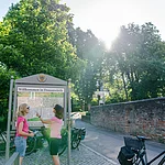 Donauwörth - Radler-Infopunkt am Ochsentörle in der Promenade