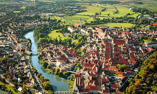 Donauwörth aus der Vogelperspektive