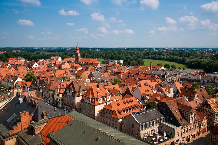Fürth - Stadtansicht Ausblick vom Fürther Rathausturm